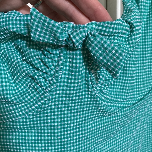 J. Crew Mini Gingham One Piece Swimsuit - Picture 3 of 7